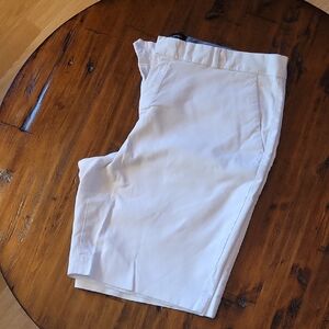 Banana Republic White Bermuda Shorts